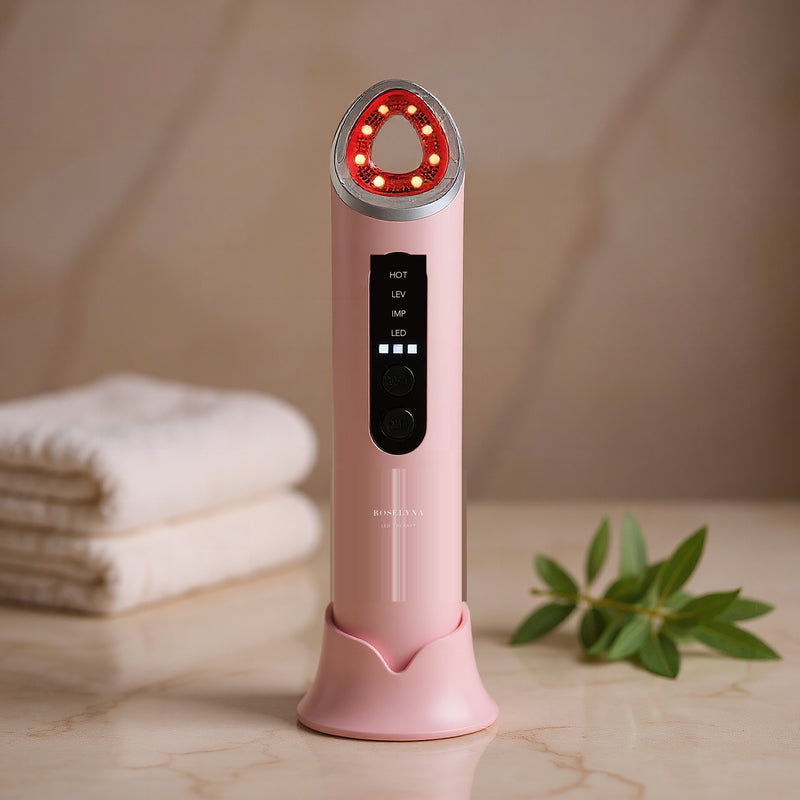 Appareil LED Visage & Cou ROSELYNA — Luminothérapie & EMS