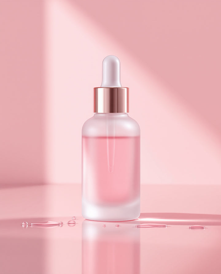 Flacon sérum PDRN rose Rosélie